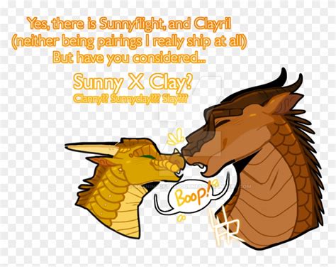 Sunny X Clay By Journeying-warrior - Wings Of Fire Sunny X Starflight - Free Transparent PNG ...