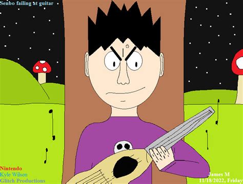 Senbo trying to play guitar -Saiko Rocks- by cvgwjames on DeviantArt