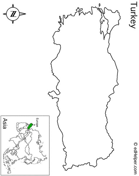 Turkey Outline Map