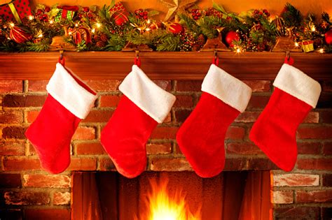 Stockings Hanging From Fireplace Pictures | Download Free Images on ...