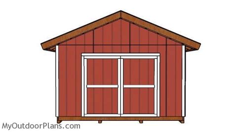 14x18 Gable Shed Roof Plans | MyOutdoorPlans | Free Woodworking Plans and Projects, DIY Shed ...