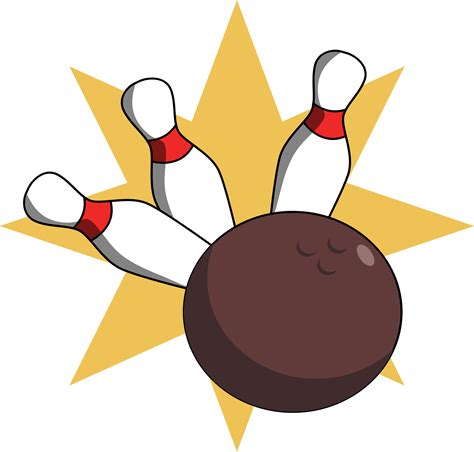 Bowling Ball hitting pins vector clipart image - Free stock photo - Public Domain photo - CC0 Images