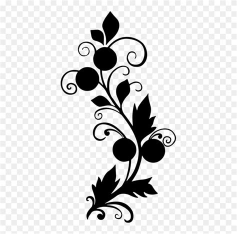 Flowers Design Black And White Png | Best Flower Site