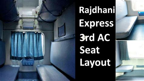 33+ Seating arrangement in 3rd ac train