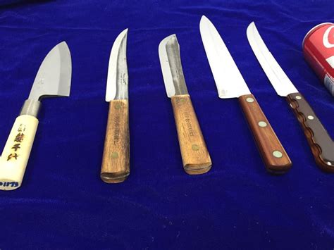 Knife Lot With CASE XX Stainless Steel Knives, Japanese Knife And Old Hickory Knives