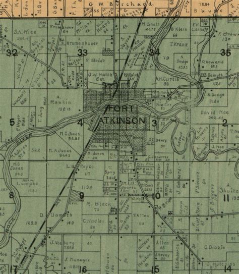 Jefferson County Wisconsin 1900 Old Wall Map Reprint With - Etsy