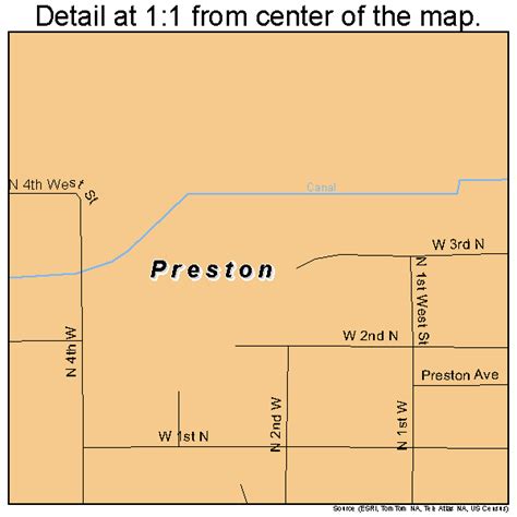 Preston Idaho Street Map 1665260