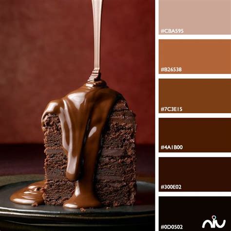 Chocolat Color Palette | Marcas de chocolate, Paletas de color marrón ...