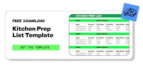 The Only Kitchen Prep List Template Your Restaurant Needs