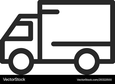 Delivery truck icon Royalty Free Vector Image - VectorStock