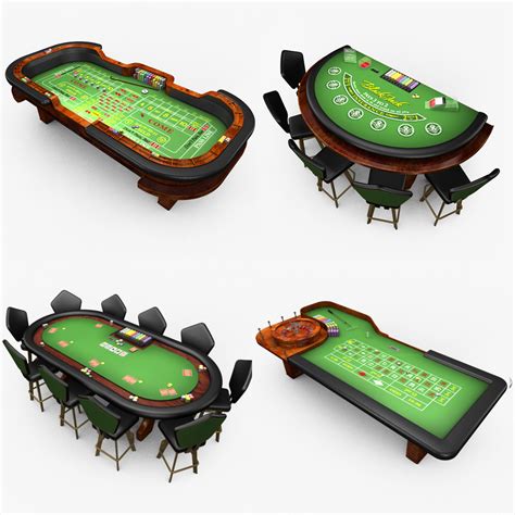 Casino poker table - model - TurboSquid 1398952