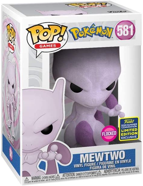 Funko Pop Pokemon 581 Mewtwo Flocked Sdcc 2020 - Game Games - Loja de ...