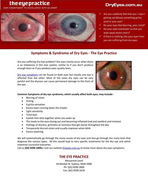 PPT - Symptoms & Syndrome of Dry Eyes - The Eye Practice PowerPoint ...