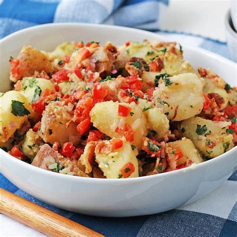 Bacon Mustard Potato Salad - No Mayo Potato Salad Recipe