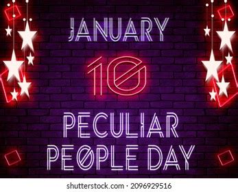 Happy Peculiar People Day 10 Januarycalendar Stock Illustration 2096929516 | Shutterstock