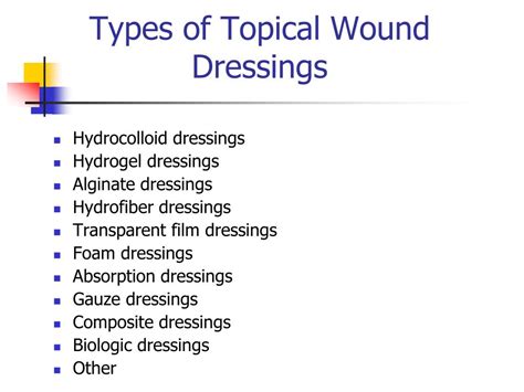 PPT - Wound Care Dressings and Their Uses PowerPoint Presentation, free download - ID:985080