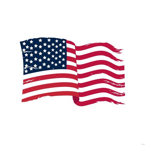 Free American Flag Clipart Vector