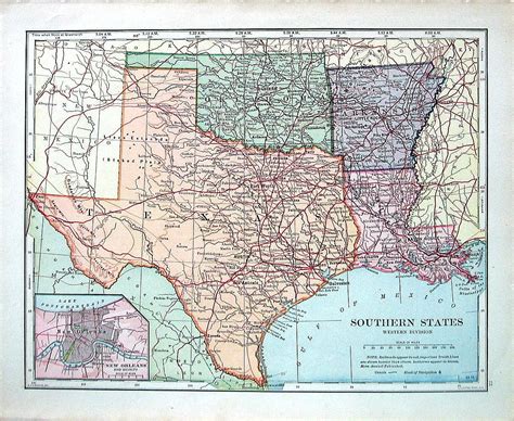 Map Of Texas Arkansas And Tennessee