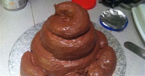 "Dog Poop cake" (yellow cake with chocolate frosting) by Bradi Jones for a friend at work. Was ...