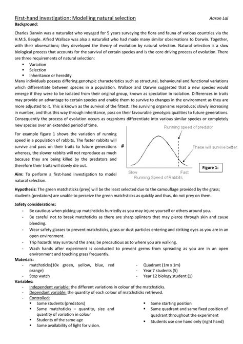 HSC Biology Natural Selection Experiment | Biology - Year 12 HSC ...