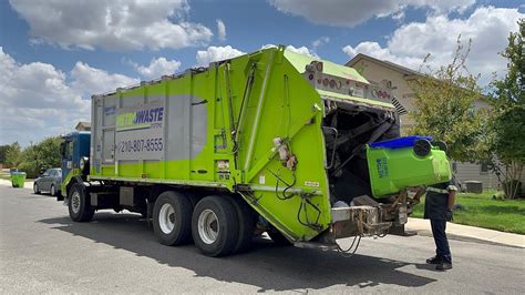 Metro Waste Systems: Peterbilt 320 Dempster Route King II Rear Loader Garbage Truck! - YouTube