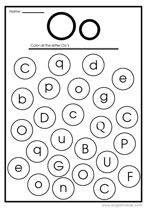 Free Printable Letter O Worksheets