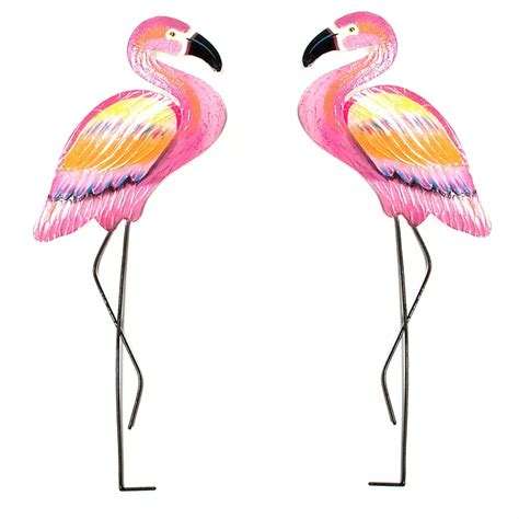 T.I. Design Metal Pink Flamingo Wall Art | Bed Bath and Beyond Canada