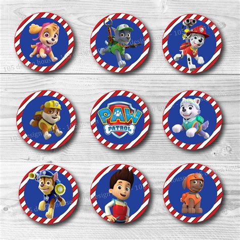 Paw Patrol Cupcake Toppers Printable