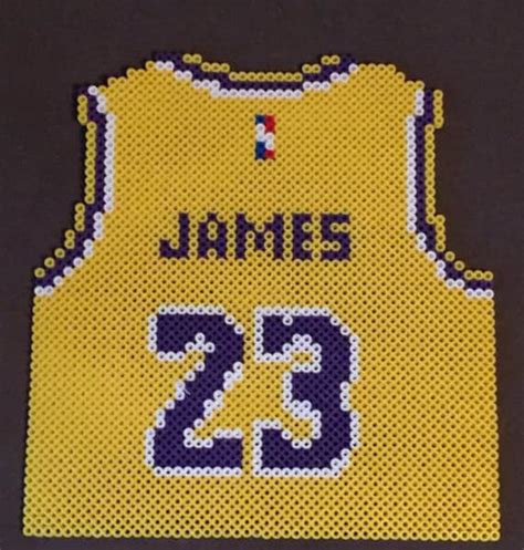 Lebron James Lakers Jersey Perler Beads | Etsy