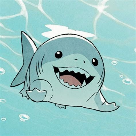 jeff the land shark | Shark illustration, Shark art, Cute animal drawings