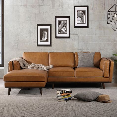 Mid Century Modern Leather Sofa Sectional - Sofa Design Ideas