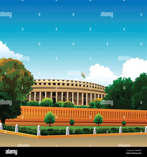 Indian flag on a government building, Sansad Bhawan, New Delhi, India Stock Photo - Alamy