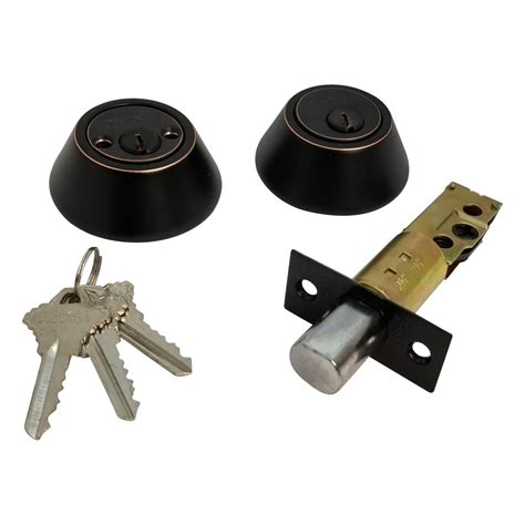 RI-KEY SECURITY – Double Sided DeadBolt Lock Entry Door Keyed Cylinder ...