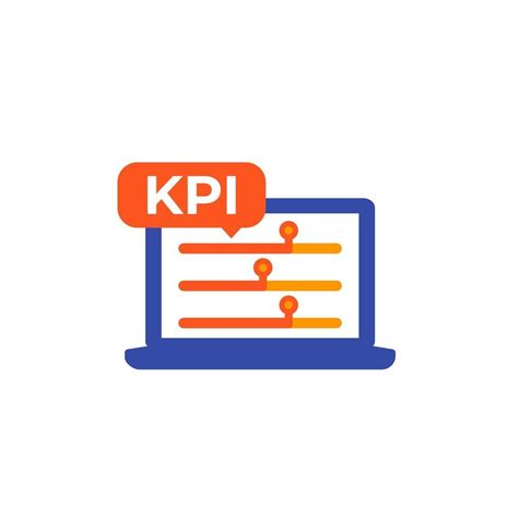 KPI, business indicator icon on white 3062597 Vector Art at Vecteezy