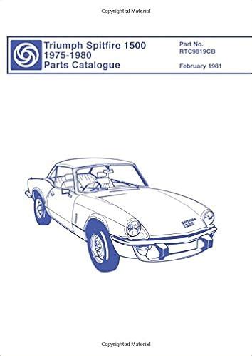 Triumph Spitfire Spare Parts Catalogue | Reviewmotors.co