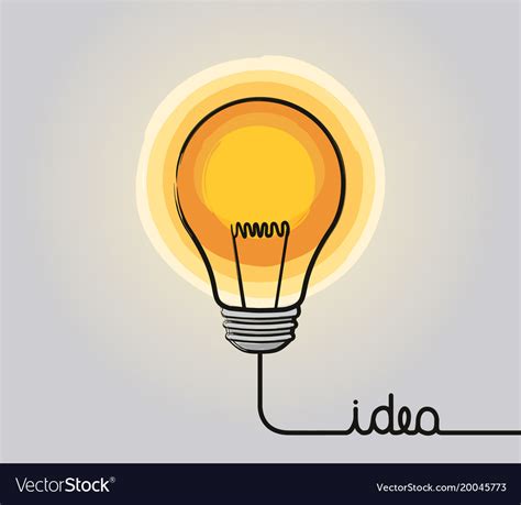 Glowing light bulb icon Royalty Free Vector Image