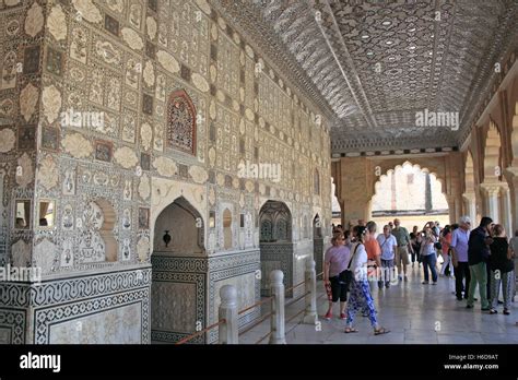 Sheesh Mahal, Amer (or Amber) Fort, Amer, Jaipur, Rajasthan, India ...