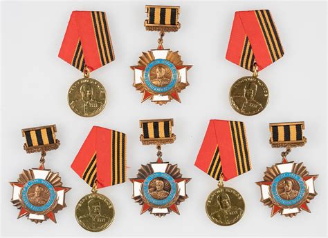 Bid Now: 8 RUSSIAN MARSHALL ZHUKOV MEDALS - September 6, 0122 10:00 AM EDT