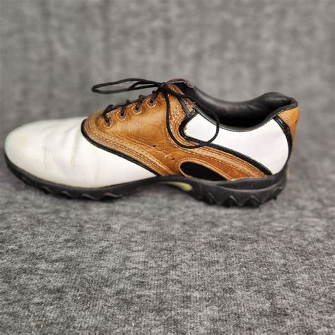 FootJoy FJ Contour Serie Golf Shoes Men's Size 10.5 Wide White Brown 54024 | eBay