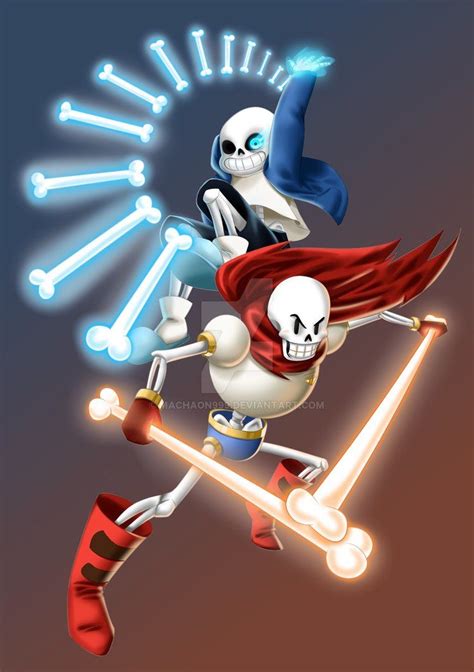 Sans and Papyrus- Undertale by Machaon999 | Undertale, Anime undertale, Undertale pictures