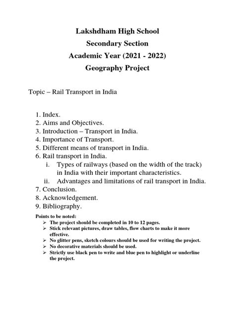 Geography Project | PDF