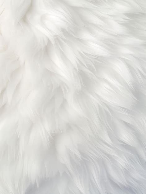 Premium AI Image | White fur creative abstract geometric texture