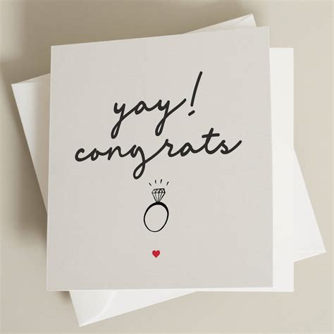 Engagement Card For Friend By Paper Scene