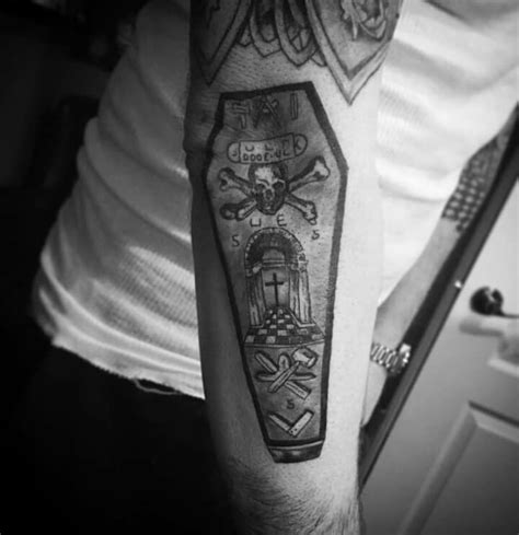 Freemasonry - 3rd degree trestle board tattoo Masonic Tattoos Freemasonry, Tattoo Ideas, Tattoo ...