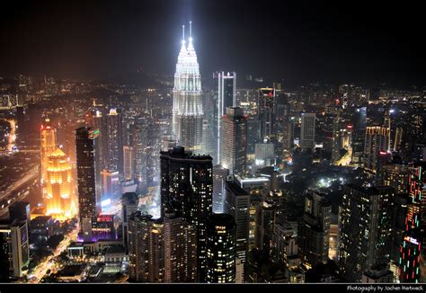 View from the sky deck of Menara Kuala Lumpur, Kuala Lumpur, Malaysia ...