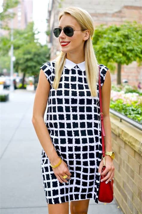 Helllooo September: Black and White Check Dress - Katie's Bliss