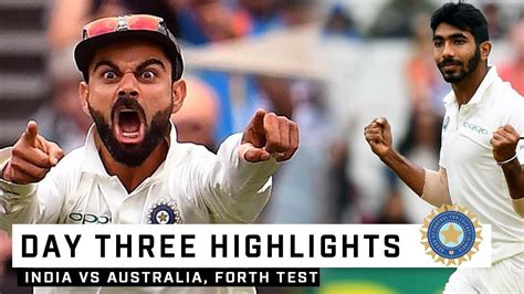 IND VS AUS 4th Test 3rd Day Full Highlights - YouTube