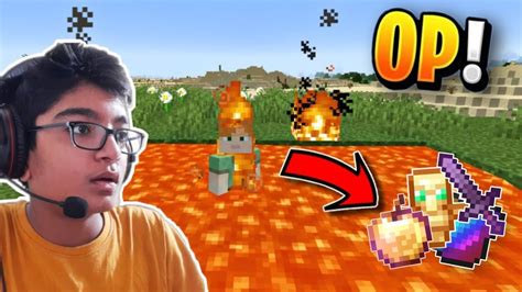 Minecraft , But Fire drops Super OP items 😱|| MINECRAFT HINDI || Yug Playz - YouTube