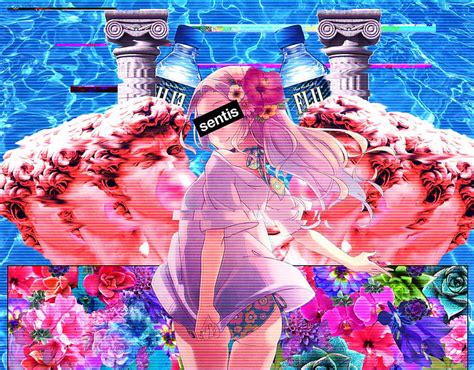 Vaporwave Anime Girl posted by Sarah Johnson, anime vaporwave aesthetic ...