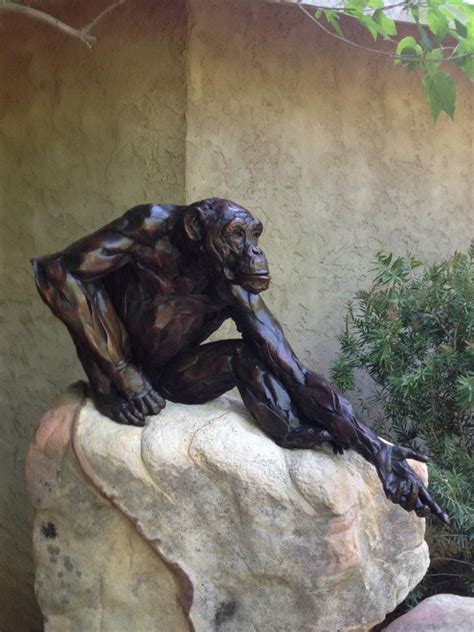 Sculpture of Hank the Chimpanzee at the Chattanooga Zoo. He died this year at the age of 42 ...